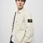 Camicia uomo panna con zip 1200032 S00WNV0195 STONE ISLAND 