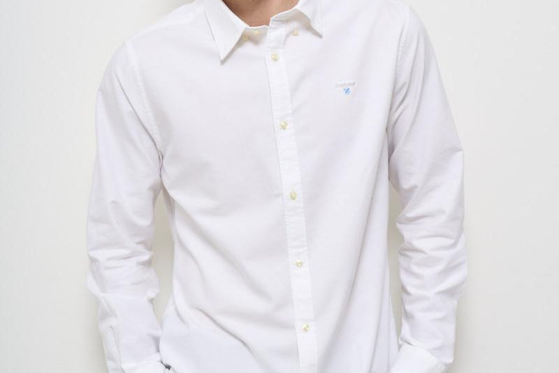 Camicia uomo Oxford bianca MSH5301 OXTOWNWH11 BARBOUR 