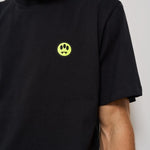 T-shirt uomo girocollo nera con logo ATH087 110 BARROW 