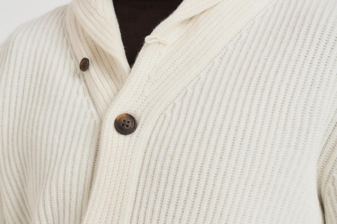 Cardigan uomo glasgow bianco GLASGOW WL10 MC2 SAINT BARTH 