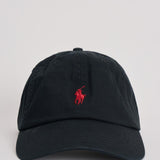 Cappello uomo baseball nero con logo rosso 710548524 012 RALPH LAUREN 
