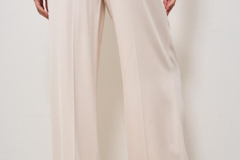 Pantalone donna Saby a palazzo rosa SABY IVORY IRO 