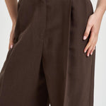 Pantalone donna a palazzo marrone HELIS BRO0226S IRO 