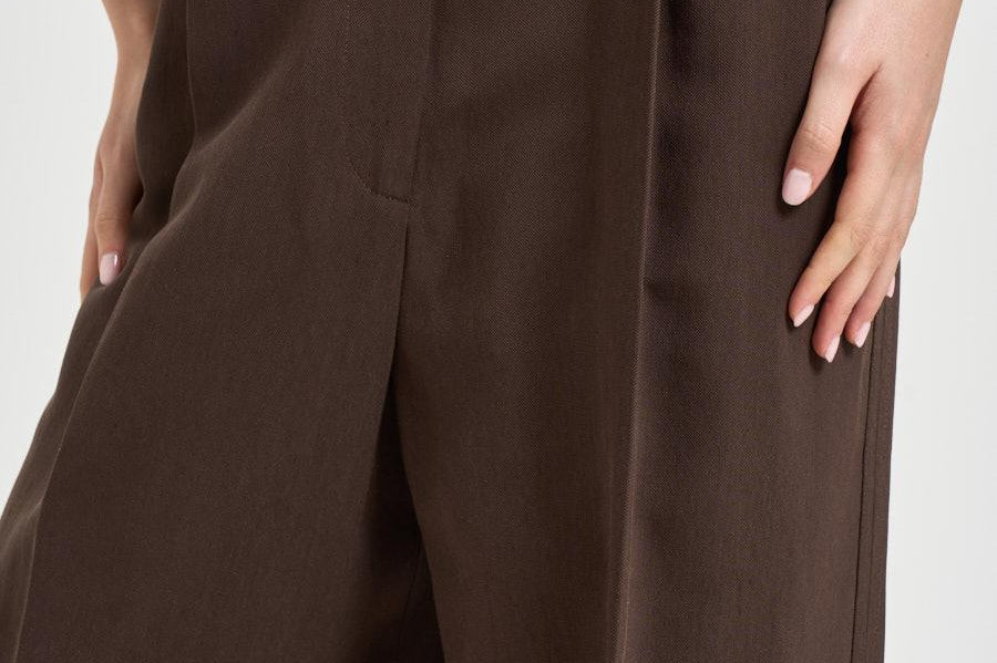 Pantalone donna a palazzo marrone HELIS BRO0226S IRO 