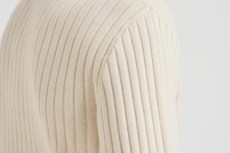 Maglia uomo a costine panna 710974167 003 RALPH LAUREN 
