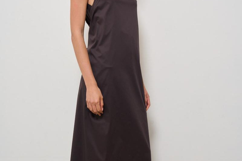 Abito donna lungo marrone L5SK35 W26 LIVIANA CONTI 
