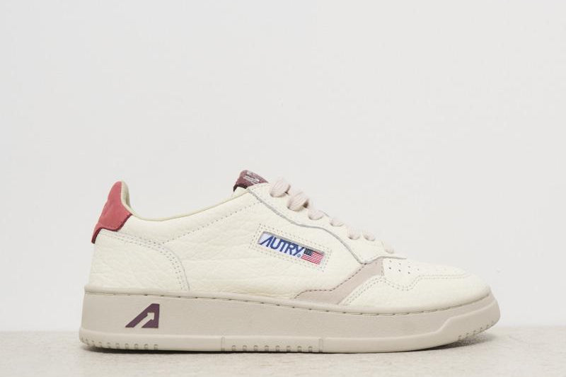 Sneakers donna bianca e fragola AULW NE01 AUTRY 