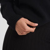 Dolcevita donna Heidi in cashmere nero 202113 BLACK LISA YANG 