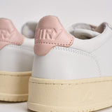 Sneakers Medalist Low donna bianca e rosa. AULW LL16 AUTRY 