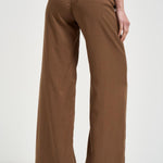 Pantalone donna Nadia Chino Palazzo marrone NADIA 150 MOCHA NINE IN THE MORNING 