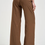 Pantalone donna Nadia Chino Palazzo marrone NADIA 150 MOCHA NINE IN THE MORNING 
