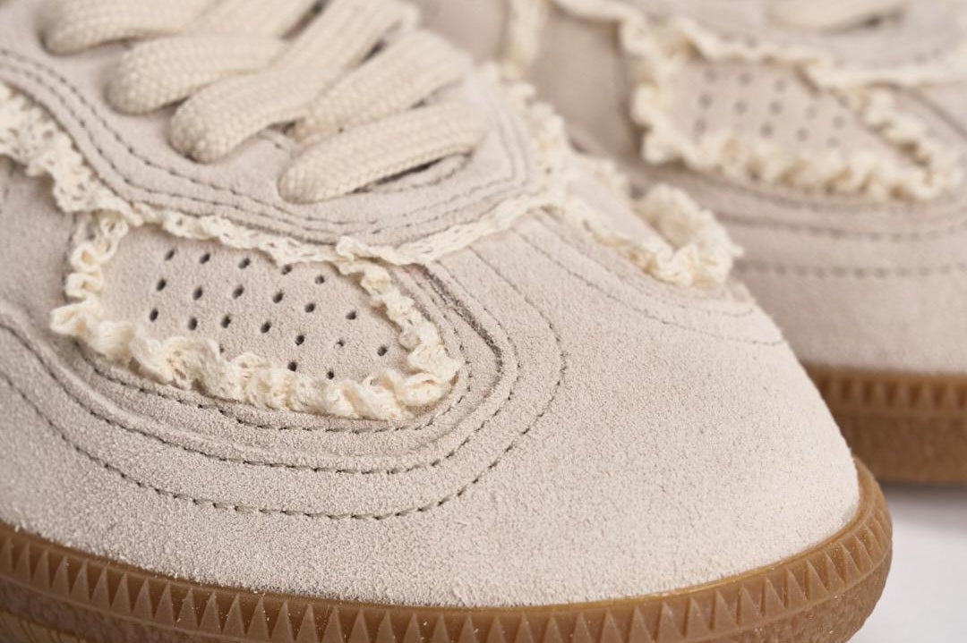 Sneakers donna crochet crema S100823 01 ALOHAS 