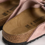 Sandalo donna Arizona in suede rosa 1031651 PINK BIRKENSTOCK 