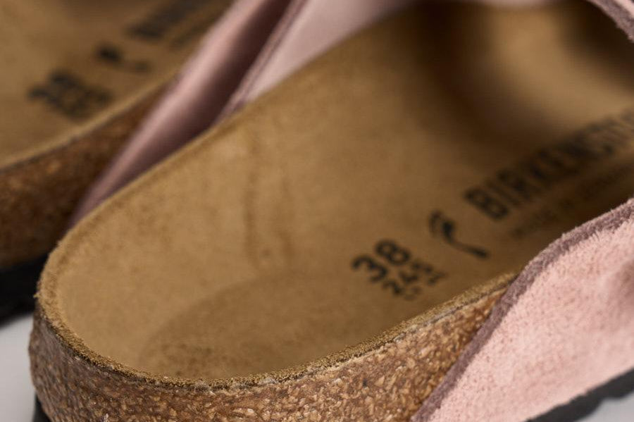 Sandalo donna Arizona in suede rosa 1031651 PINK BIRKENSTOCK 