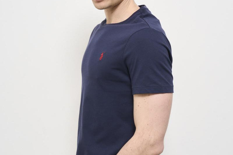 T-shirt girocollo uomo blu 710680785 004 RALPH LAUREN 