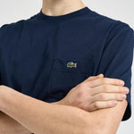T-shirt uomo girocollo blu TH2827 166 LACOSTE 