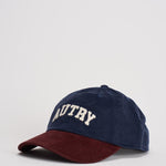 Cappellino uomo in velluto bordeaux e blu ACPU Q9BV AUTRY 