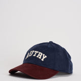 Cappellino uomo in velluto bordeaux e blu ACPU Q9BV AUTRY 