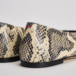 Ballerina donna in pelle stampata pitonata MOAP8MFL CREAMY AEYDE 
