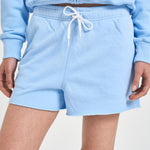 Shorts donna in felpa celeste 211965103 502 RALPH LAUREN 
