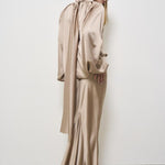 Camicia donna satinata beige T170941C GREIGE THE ANDAMANE 