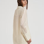 Camicia donna Bridget gessata panna 11033 MTL55 ANINE BING 