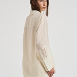 Camicia donna Bridget gessata panna 11033 MTL55 ANINE BING 