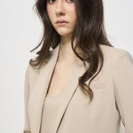 Blazer donna monopetto sabbia D420220 PANTY25003 P.a.r.o.s.h. 