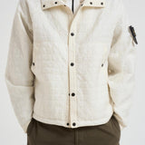 Giubbotto Crinkle Reps Ny Quilted-Tc panna 4100023 S0186V0093 STONE ISLAND 