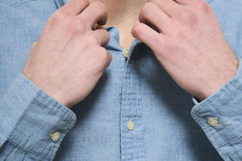 Camicia uomo in denim chiaro 710548538 001 RALPH LAUREN 