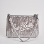 Pochette donna Parisienne con paillettes argento PARISIENNE MPAILAR MC2 SAINT BARTH 