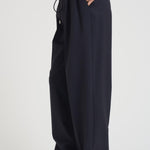 Pantaloni donna gamba dritta blu notte N87 N08 LIVIANA CONTI 