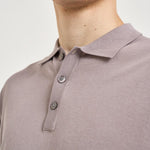 Polo uomo in maglia viola chiaro M060526 119 ACCADEMIE TESSILI 