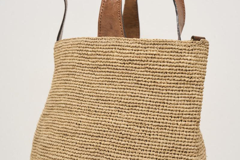 Borsa donna Mirozy in rafia beige MIROZY TEA IBELIV 