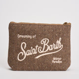 Pochette donna Aline in lana beige ALINE WOOLHER11 MC2 SAINT BARTH 