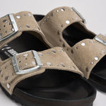 Sandalo donna Arizona taupe con borchie 1027870 TAUPE BIRKENSTOCK 