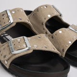 Sandalo donna Arizona taupe con borchie 1027870 TAUPE BIRKENSTOCK 