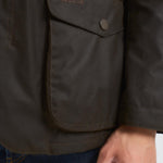 Gicca uomo in cotone cerato Ogston oliva MWX0700 OL51 BARBOUR 