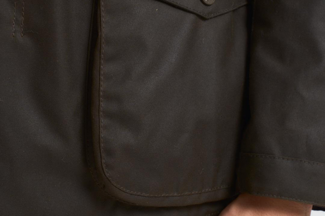 Gicca uomo in cotone cerato Ogston oliva MWX0700 OL51 BARBOUR 