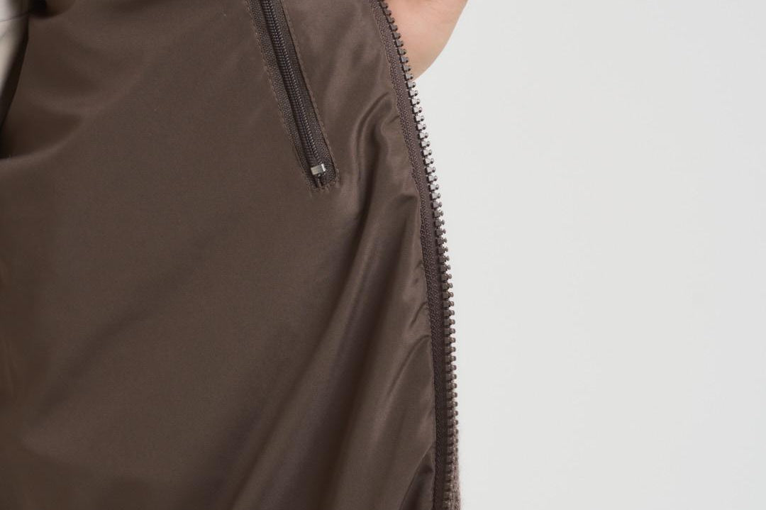 Gilet uomo a coste marrone LEEDSKNIT 13NUT MC2 SAINT BARTH 