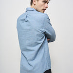 Camicia uomo in denim chiaro 710548538 001 RALPH LAUREN 