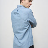Camicia uomo in denim chiaro 710548538 001 RALPH LAUREN 