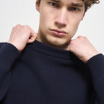 Maglia uomo girocollo blu GMP00841 P00066250486 GOLDEN GOOSE 