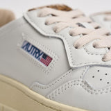 Sneakers Medalist Low donna bianche e animalier AULW HJ02 AUTRY 