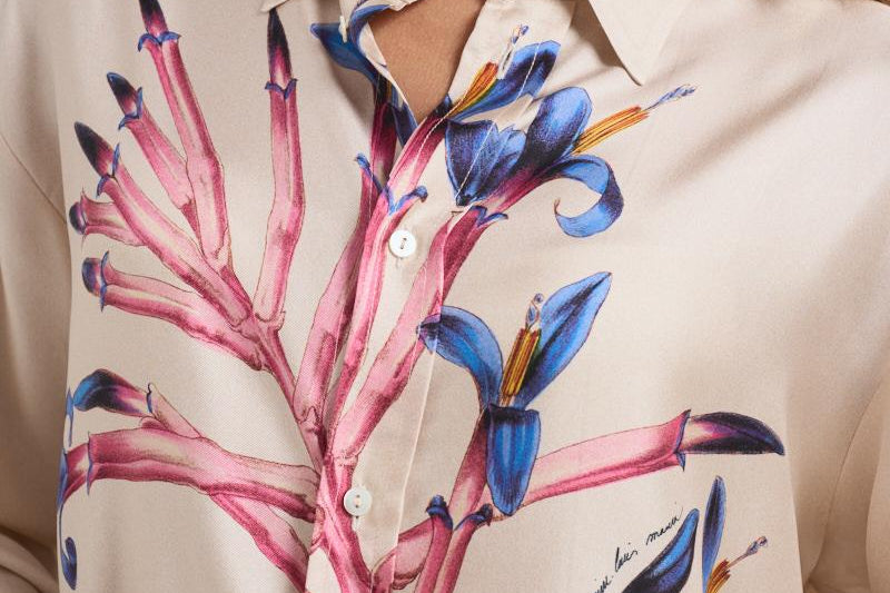 Camicia donna AloeBio fantasia florerale 10643 516350 PIERRE-LOUIS MASCIA 