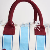 Borsa donna Vanity a righe celeste e bianca VANITY 00938L MC2 SAINT BARTH 