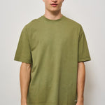 T-shirt uomo girocollo verde AMU037CL03 C0112 AMISH 