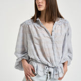Blusa donna Polly con pizzo celeste HT0767FA D1J05E30LU MARANT ETOILE 