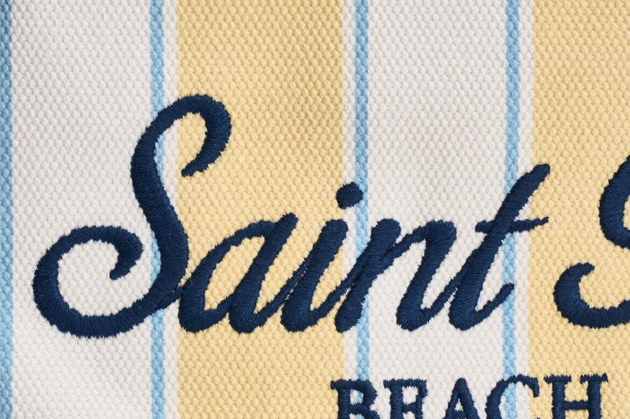 Borsa donna Vanity a righe gialla e bianca VANITY 02600L MC2 SAINT BARTH 