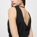 Top nero donna con ricamo frontale ULZIE BLACK IRO 